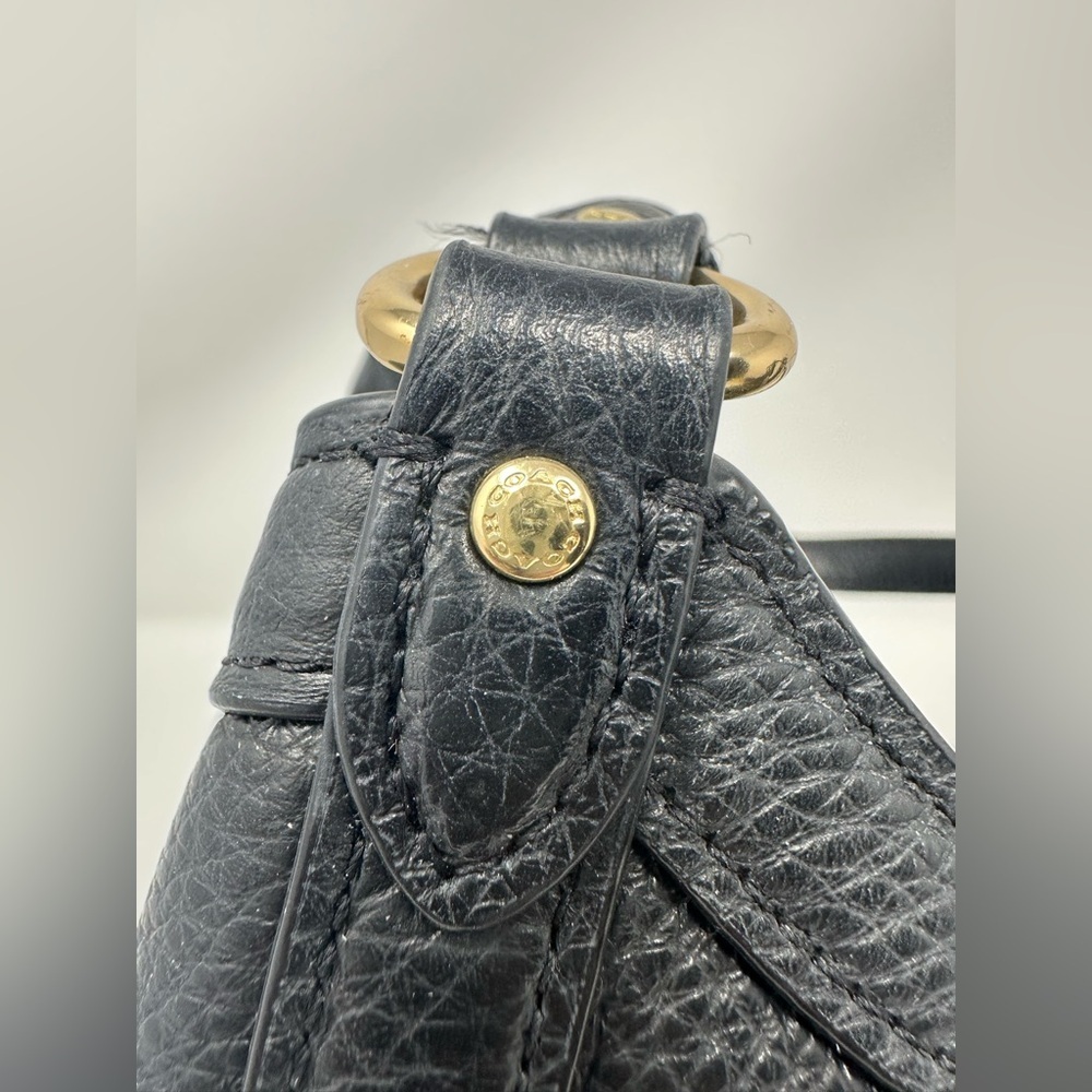 Coach New York Black Leather Purse Shoulder Bag EUC​​ - Picture 4 of 11